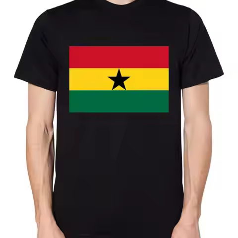Ghana T Shirt Men Ladies Top Flag Map