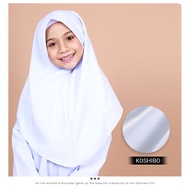 TUDUNG SEKOLAH PUTIH 2 LAPIS KOSHIBO SOFT AWNING LEMBUT