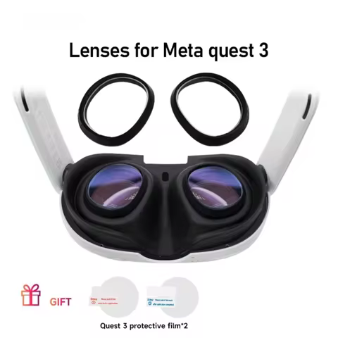 FICEP For Quest 3 Prescription Lenses Anti Blue Myopia Lens Quick Disassemble Frame Glass For Meta Q