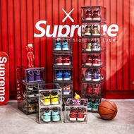 Manufacturer Display Cabinet Storage Box Magnetic Anti-dust Transparent Sports Shoes Shoe Box Shoe C