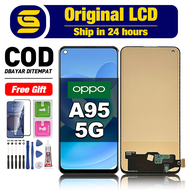 LCD OPPO A95 5G Original Fullset ori asli hp Touchscreen For Glass Touch Screen Digitizer COD