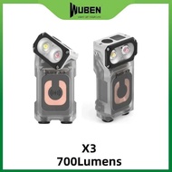 WUBEN X3 Rechargeable Owl Best EDC Flashlight 700Lumens 180 Rotating Head ultra-light weight, wirele