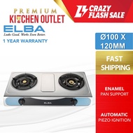 Elba 2 Burner Gas Stove EGS-F7112(SS) Stainless Steel Kitchen Stove | Gas Stove | Dapur Gas | Stainl