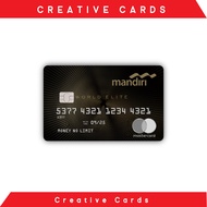 Stiker Sticker Kartu Atm Skin Card - FAKE PRIORITAS (AMERICAN EXPRESS BCA MANDIRI BRI BLACK CARD) Ed