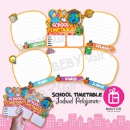 Beby's Gift Lesson Schedule - School Timetable