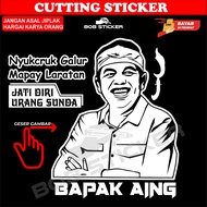 Dedi mulyadi facecutting stiker / KDM Father Aing/ dedi Mulyadi word/