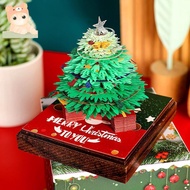 3D Calendar 3D Memo Pad Art Calendar Exquisite 3D Paper Sculpture Christmas Tree Calendar Christmas 