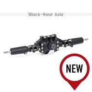 Replacement for Axial SCX10 II RC Bridge Axle Aluminum Alloy Rear Axle (Black)