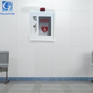 [Gazechimp] Aed Storage Cabinet Wall Mount Box Transparent Window Portable Machine Box Aed First Aid