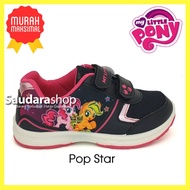 Sepatu Little Pony POP Star Hitam Pink / Sepatu Sekolah Little Pony