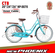SEPEDA ANAK PEREMPUAN CTB NEW PHOENIX NP 8825 / PHOENIX 8825 CL / PHOENIX 9918 LA 20 INCH KERANJANG