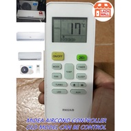 【 MIDEA OLD TYPES】 / TOPAIRE / CARRIER AIR COND REMOTE CONTROL UNIVERSAL ORI MIDEA AIRCOND 美的冷气机遥控器 RN02A/B KONTROL AC