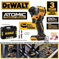 Dewalt Atomic DCF850D2A 6.35mm ( 1/4" ) 20V Brushless Cordless Compact Impact Driver (Bare Tool) ( D
