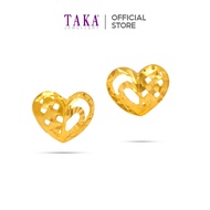 TAKA Jewellery 916 Gold Earrings Heart