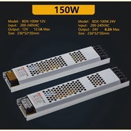 Ultra Thin Power Supply DC12V 24V 60W 100W 150W 200W 300W 400W Lighting Transformers Led Driver For 