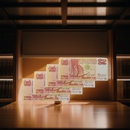 Singapore 2 Dollars Paper (Orange Ship Series) 1991