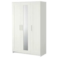 IKEA BRIMNES Wardrobe white I Almari pakaian