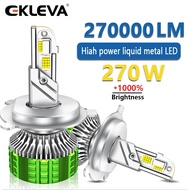 EKLEVA 2ชิ้น Led พลังงานสูง270W ประภาคาร LED ไฟหน้าโปรเจคเตอร์27000LM Canbus 12V 24V HB3 HB4 H7 H13