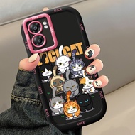 Case For OPPO A57 2022 A77 2022 A57s A57e A77s Silicone Shockproof Dragon Cat Phone
