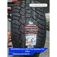 265/50R20 Arivo Terramax ARV PRO AT With Free Stainless Tire Valve
