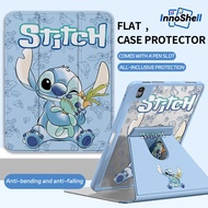 InnoShell Ipad Case For iPad 9th 10th Air6 Pro 20 Planet Cat 720°Revolve YKL with Pencil Slot