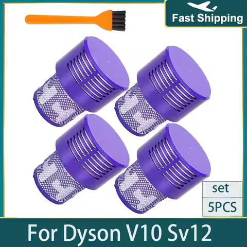 Washable Replacement Filters for Dyson V10 SV12 Cyclone Animal Absolute Total Clean Vacuum Cleaner P