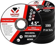100 Pack Cut Off Wheel 4 1/2 Inch Cutting Wheels 4-1/2" x 3/64" x 7/8" Ultra Thin for Metal & Stainl