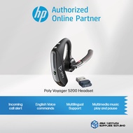 HP Poly Voyager 5200 Headset +USB-A to Micro USB Cable (7S431AA) (Pi2 Technology/Bluetooth 5.0/Voice