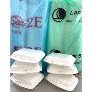 [READY STOCK] LAM 5/ 2E Polisterin Foam Lunch Box Polisterin Kotak Nasi Styrofoam Lunch Box