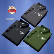 BUY 1 GET 3 PCS T-Shirts Men's DistroPOLO R0020 White Logo Text Kiri > T-Shirts Premium Quality Adul