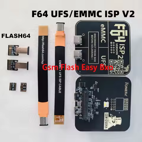 2026 LAST NEW F64 UFS/EMMC ISP V2 F64 Flash 64 UFS eMMC ISP AdapterFor Flash 64 Lite F64 Ultra tool 