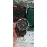 FOSSIL MEN'S WATCH with LEATHER STRAP