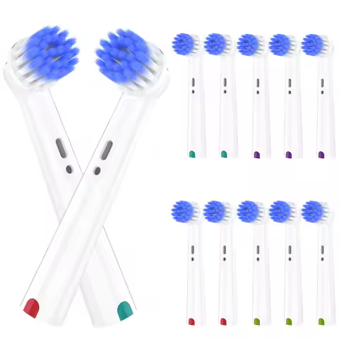 4/12/20 Soft Replacement Brush Heads Compatible with Oral B Electric Toothbrush, Precision Clean Bru