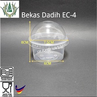 Container Jelly Bekas Dadih 4oz / 6oz / 8oz PP Round Container with lid (100set±)