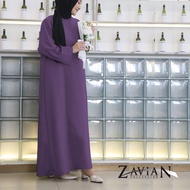Abaya Polos SImple Kekinian Basic Abaya Turki Bahan Wolfis Style Wanita Muslim
