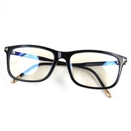 TOM FORD福特 (TOM FORD) TF5646-DB 方形亞洲版眼鏡，黑色和金色，尺寸 57□17（145cm），示範鏡片，義大利製造，男士款，成色極佳。