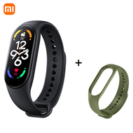 Mi Band 7 สร้อยข้อมือสมาร์ท6สี AMOLED หน้าจอเลือดออกซิเจนติดตามการออกกำลังกายบลูทูธกันน้ำสมาร์ทวง