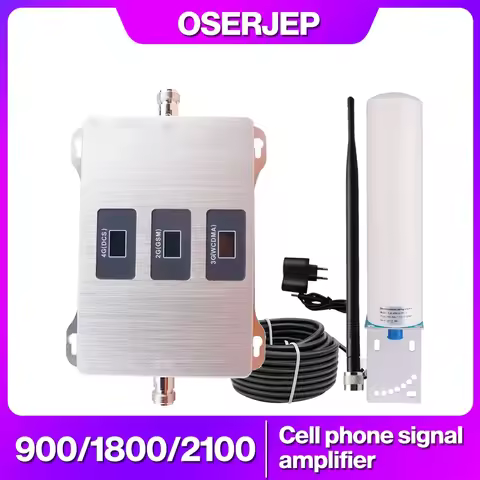 Tri-Band 900/1800/2100MHz 2G 3G 4G Repeater GSM WCDMA UMTS LTE Booster Band8/3/1 900/1800/2100 Ampli