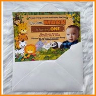 ┇ ◜ ⚛ 10PCS INVITATION CARD WITH FREE ENVELOPE (3R, 4R, 5R)