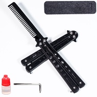 Butterfly Comb Wide Tooth Practice Beginner Butterfly Folding Comb Stainless Steel Men Comb Butterfl