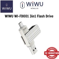 WIWU WI-FD001 3in1 Flash Drive 128G USB OUTPUTER Data Storage