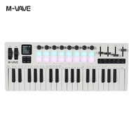 M-VAVE SMK-37 PRO USB MIDI Controller พร้อม 16 แผ่น RGB และ 8 ปุ่มรองรับการทํางานของซอฟต์แวร์สําหรับ