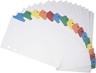 A-Z Contact Index Address Tabs for 6 Ring Binder 3 3/4 x 6 3/4 Inches by HNR