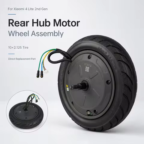 Rear Hub Motor Wheel Assembly for Xiaomi 4 Lite 2nd Gen Scooter 10x2.125 Tire Drive Motor Repair Par