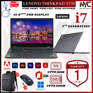 Lenovo ThinkPad T570 i7 7th Gen SSD FHD Business Laptop Windows 11 Pro 1 Year Warranty