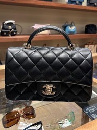 Chanel mini classic flap with handle