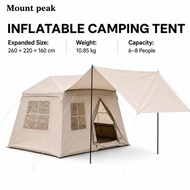 Mount peak Inflatable Camping Tent 6‑8 Person Large Space 210D Titanium‑Coated Oxford 3000mm Waterpr