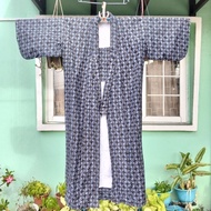 Kimono Yukata Men Blue Japanese Vintage