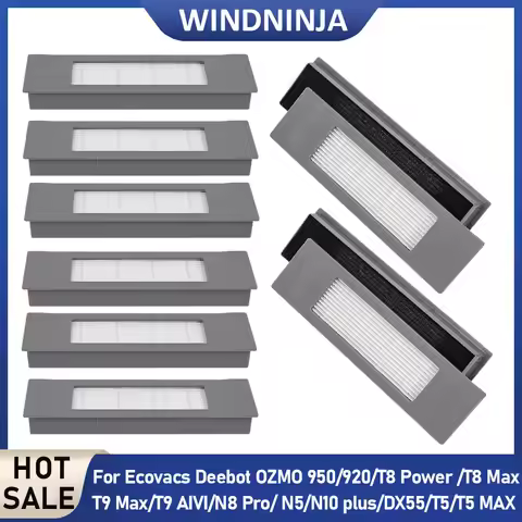 Filters Part For Ecovacs Deebot OZMO 920/950/T5/T8/T9/T8 AIVI/MAX/N5/N8/N8 Pro/DJ65/DX55/T5 MAX Robo