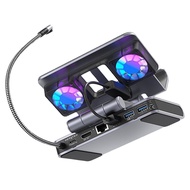 Adjustable Stand Docking Station 6-In-1 for / Ally X/Legion Go/ Claw with 4k Fans